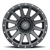 ICON Compression 20x10 8x170 -19mm Offset 4.75in BS 125mm Bore Satin Black Wheel - 2020108147SB