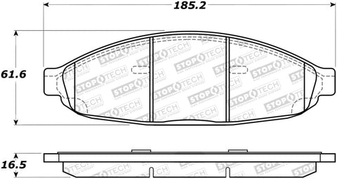 StopTech Street Brake Pads - 308.09970