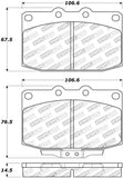 StopTech Street Touring 89-95 Mazda RX7 Front Brake Pads - 308.03310