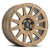 ICON Ricochet 17x8 5x100 38mm Offset 6in BS Satin Gold Wheel - 7017805060SG