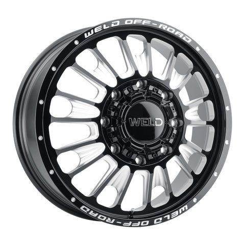 Weld Off-Road W121 20X8.25 Scorch Outer 8X200 ET-202 BS-3.17 Gloss Black MIL 142.2 - W12108292N31