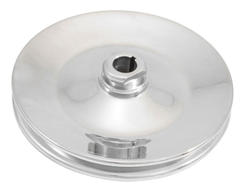 Spectre GM (w/Keyway Style Pump Through 1984) Single Power Steering Pulley 5-3/4in. Dia. - Chrome - 44851