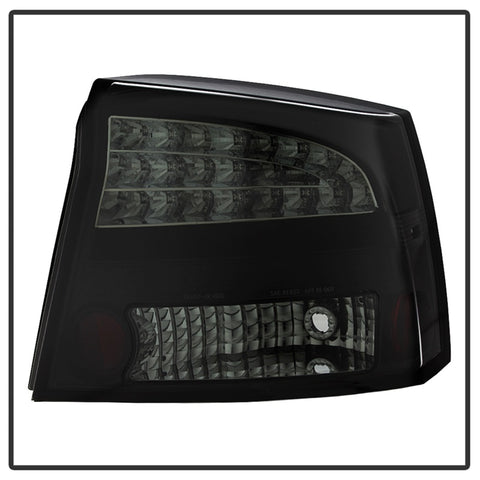 Spyder 06-08 Dodge Charger LED Tail Lights - Black Smoke ALT-YD-DCH05-LED-BSM - 5084408