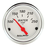 Autometer Arctic White 2-1/16in 250 Degree Electric Water Temp Gauge - 1337