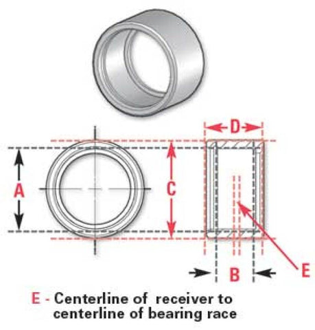 SPC Performance ROUND BRG RECVR 1.0in. - 15060