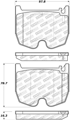 StopTech Performance Brake Pads - 309.09830