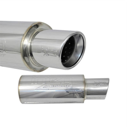 Injen 3.00 Universal Muffler w/Stainless Steel resonated rolled tip (Injen embossed logo) - SES300C