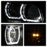 Spyder 08-10 BMW F92 3 Series Projector Headlights - LED DRL - Black (PRO-YD-BMWE9208-DRL-BK) - 5085184