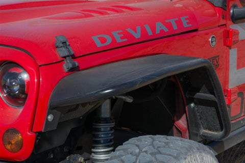 DV8 Offroad 07-18 Jeep Wrangler JK Front & Rear Flat Tube Fenders - FENDB-02