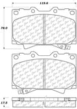 StopTech 98-07 Toyota Land Cruiser/Lexus LX470 Front Truck & SUV Brake Pad - 319.07720