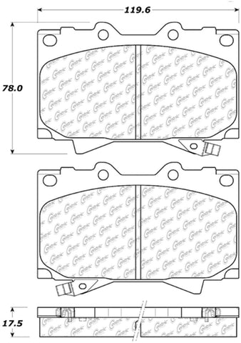 StopTech 98-07 Toyota Land Cruiser/Lexus LX470 Front Truck & SUV Brake Pad - 319.07720