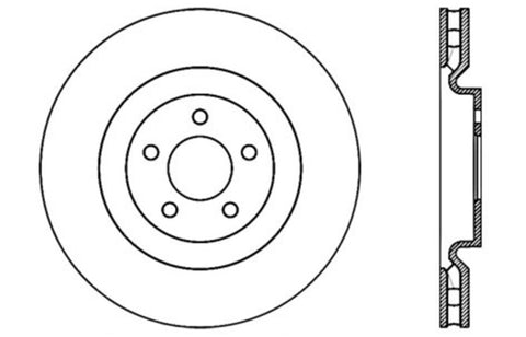 StopTech Drilled Sport Brake Rotor - 128.61089L