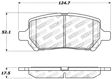 StopTech Performance Brake Pads - 309.09560