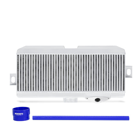 Mishimoto Subaru 08-15 WRX STi Top-Mount Intercooler Kit - Powder Coated Silver & Blue Hoses - MMTMIC-STI-08SLBL