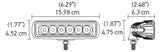 Hella Value Fit Mini 6in LED Light Bar - Flood Beam Pedestal - 357203001