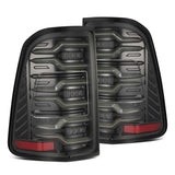 AlphaRex 19-21 Dodge Ram 1500 Luxx-Series LED Tail Lights Alpha-Black w/Activ Light/Seq Signal - 640030