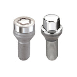 McGard 5 Lug Hex Install Kit w/Locks (Cone Seat Bolt) M12X1.25 / 17mm Hex / 25.6mm Shank L. - Chrome - 67261