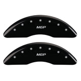 MGP 4 Caliper Covers Engraved Front & Rear MGP Black Finish Silver Char 2013 Mercedes-Benz SL550 - 23225SMGPBK