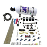 Nitrous Express 8 Cyl Piranha Direct Port 4 Solenoids Nitrous Kit (200-500HP) w/5lb Bottle - 80001-05