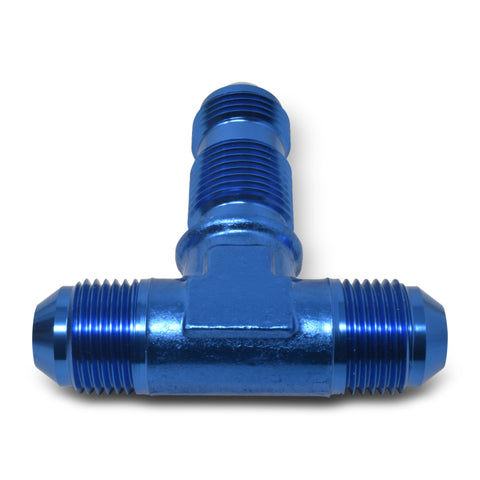 Russell Performance -3 AN Flare Bulkhead Tee Fitting (Blue) - 661300