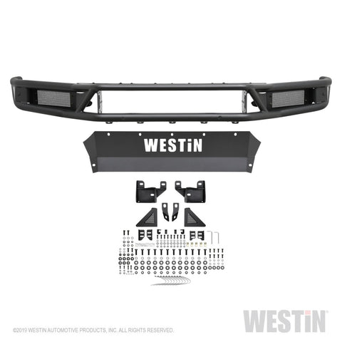 Westin 19-20 Chevy Silverado 1500 Outlaw Front Bumper - Textured Black - 58-61215