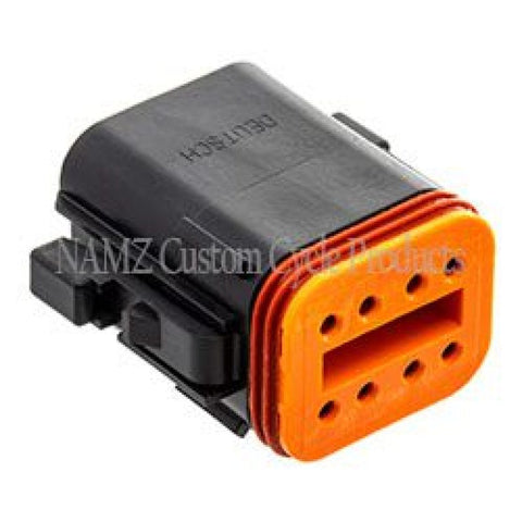 NAMZ Deutsch DT Series 8-Wire Plug & Wedgelock - Black (Repl. HD 72118-94BK) - DP-8B