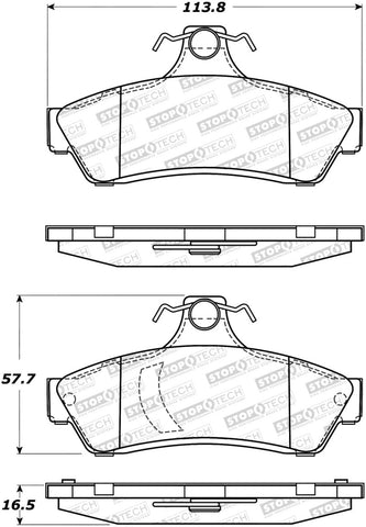 StopTech Street Brake Pads - 308.10481