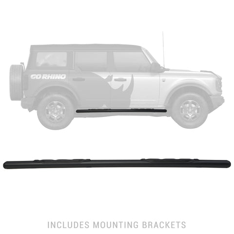 Go Rhino 18-20 Jeep Wrangler JLU 1000 Series Side Steps - Tex Blk - 10573T