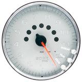 Autometer Spek-Pro Gauge Tachometer 5in 11K Rpm W/Shift Light & Peak Mem Silver/Chrome - P23921