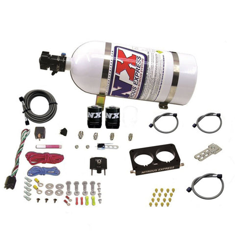 Nitrous Express 96-04 Ford Mustang Cobra 4 Valve (Stock TB) Nitrous Kit (50-300HP) w/10lb Bottle - 20950D-10