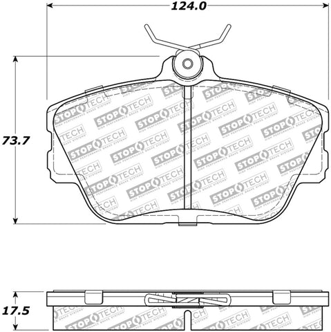 StopTech Street Select Brake Pads - Front/Rear - 305.05980