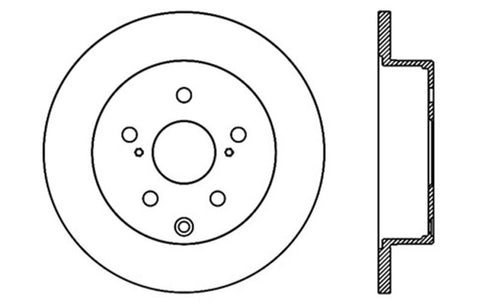 StopTech Drilled Sport Brake Rotor - 128.44145R