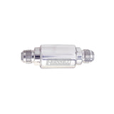 Russell Performance Polished Aluminum (3in Length 1-1/4in dia. -6 x 3/8in male NPT inlet/outlet) - 650200