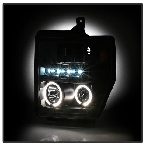 Spyder Signature Ford F250/350/450 Super Duty 08-10 Projector Headlights (PRO-YD-FS08-HL-BKV2) - 5086006