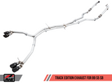 AWE Tuning Audi B9 S5 Sportback Track Edition Exhaust - Non-Resonated (Black 90mm Tips) - 3010-43060