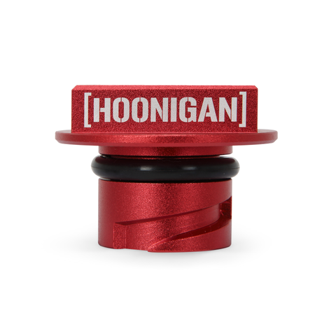 Mishimoto 2015+ Ford Mustang EcoBoost/2013+ Ford Focus ST Hoonigan Oil Filler Cap - Red - MMOFC-MUS4-15HRD