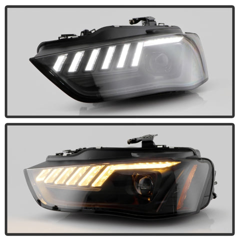 Spyder 13-16 Audi A4/S4 HID Model Only Projector Headlights - Black PRO-YD-AA413HIDSI-BK - 5088338