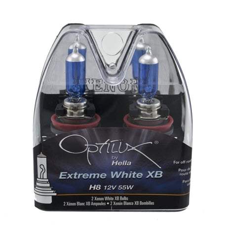 Hella Optilux H8 12V/55W XB Xenon White Bulb (pair) - H71070772