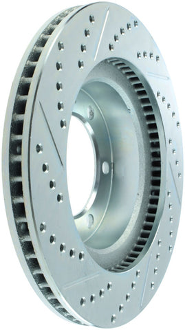 StopTech Select Sport 12-14 Toyota FJ Cruiser SportStop Slotted & Drilled Front Left Rotor - 227.44129L