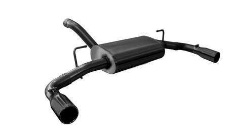Corsa 18+ Jeep Wrangler JL 2.5in Dual Rear Exit Black Tips Sport Axle-Back Exhaust - 21014BLK