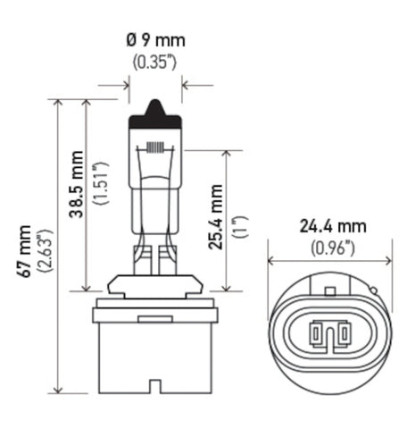 Hella Bulb 893 12V 37.5W PG13 T3.25 - 893