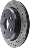 StopTech Slotted & Drilled Sport Brake Rotor 11-15 Jeep Grand Cherokee (Excludes SRT8) - 127.58007L