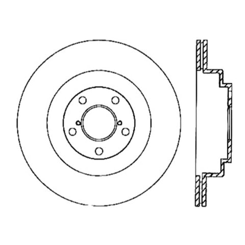 StopTech Power Slot 06-07 WRX / 05-08 LGT Rear Left Slotted Rotor - 126.47025SL