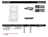 StopTech Performance 08-09 Lexus IS F Rear Brake Pads - 309.13660