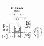 Hella Bulb H3 12V 55W Pk22S T325 (2) - H3TB