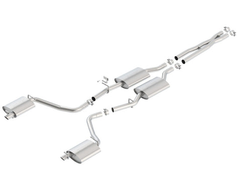 Borla 15-16 Dodge Charger 3.6L V6 S-Type Cat Back Exhaust (Uses Factory Valence) - 140685