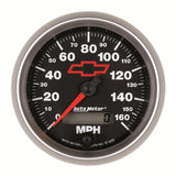 Autometer Speedometer 3-3/8in, 0-160 MPH, Elec. Programmable - Bowtie Black - 3688-00406