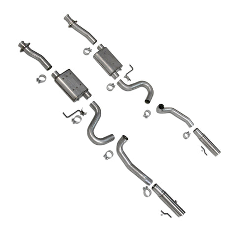 BBK 86-04 Mustang Cat Back Kit Varitune Mufflers Stainless Steel Tips - 3001