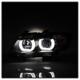 Spyder BMW E90 3-Series 06-08 4DR Headlights - Halogen Model Only - Black PRO-YD-BMWE9005V2-AM-BK - 5083432