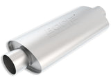 Borla XR-1 Racing Sportsman 4in Inlet/Outlet Center/Center Oval Muffler-4.5in Diameter x 12in Length - 40947